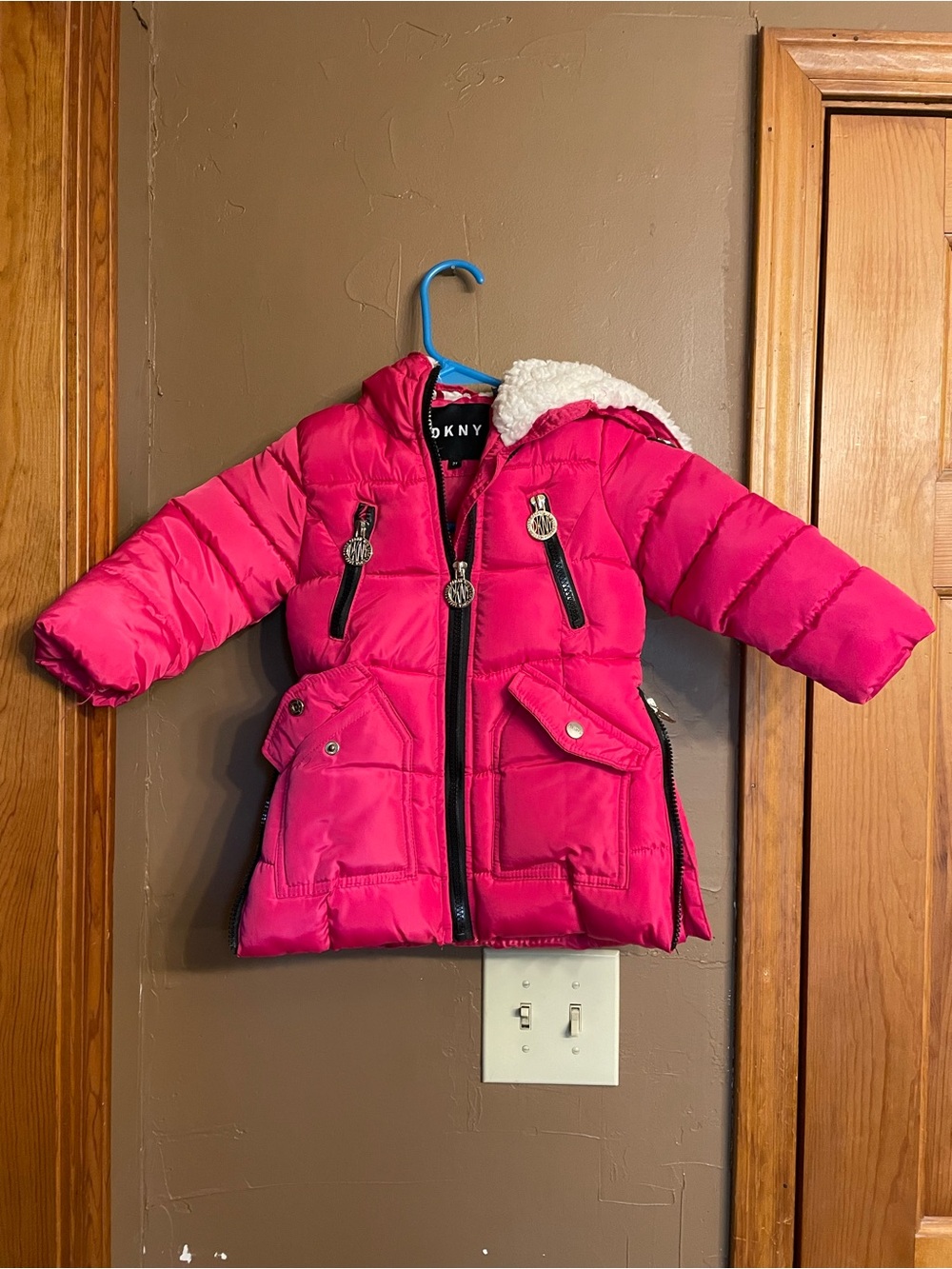 Kids Pink Puffer Jacket